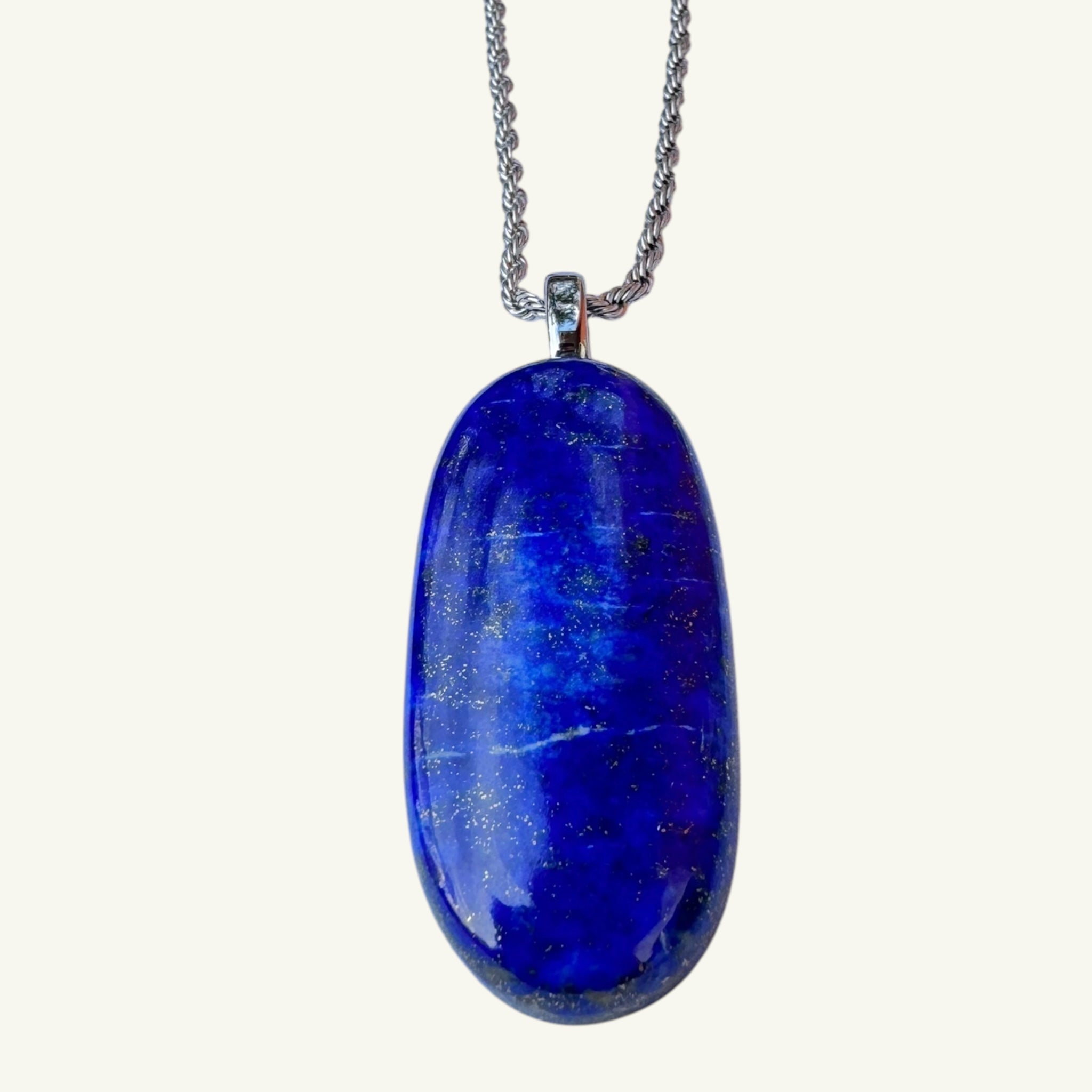 Collana lapislazzuli 43x20 mm Sharifa Crystals